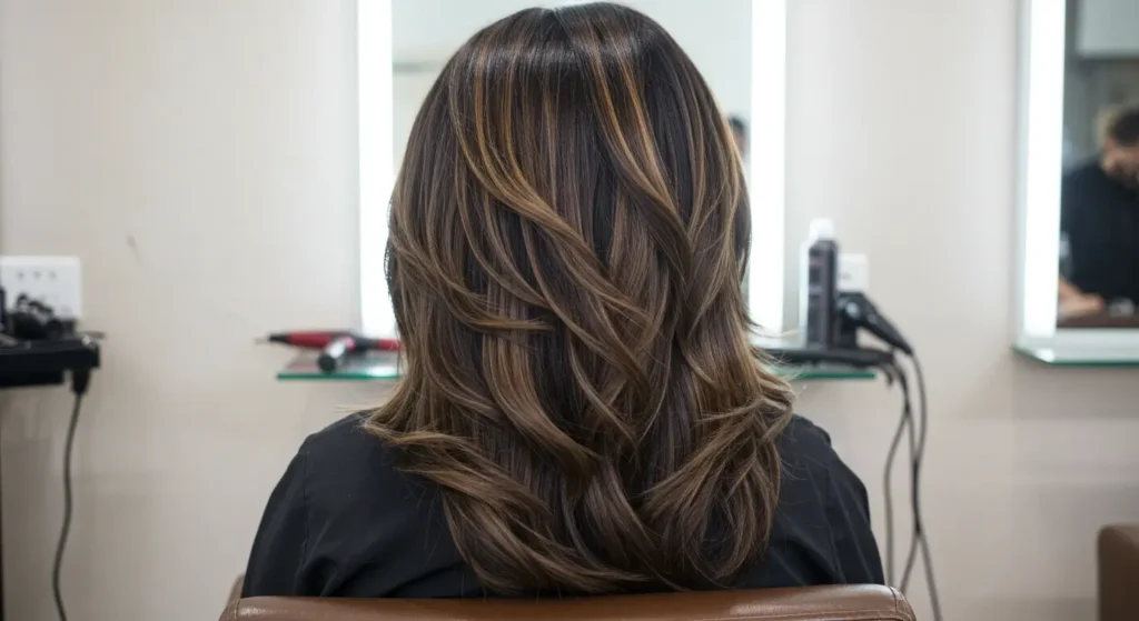corte de cabelo em camadas